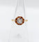 Bague 51.5 Bague solitaire antique en or rose 18k avec diamant taille ancienne 58 Facettes A06717