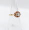 Bague 51.5 Bague solitaire antique en or rose 18k avec diamant taille ancienne 58 Facettes A06717