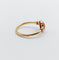 Bague 52 Bague Art déco en or 18k au cabochon de corail 58 Facettes A06719