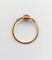 Bague 52 Bague Art déco en or 18k au cabochon de corail 58 Facettes A06719
