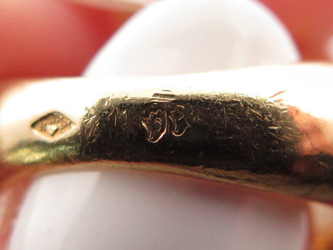 Bague 52 vintage bague FRED nuage 52 en nacre et or jaune 18k mother of pl 58 Facettes 273331