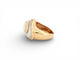 Bague 52 vintage bague FRED nuage 52 en nacre et or jaune 18k mother of pl 58 Facettes 273331