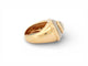 Bague 52 vintage bague FRED nuage 52 en nacre et or jaune 18k mother of pl 58 Facettes 273331