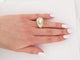 Bague 52 vintage bague FRED nuage 52 en nacre et or jaune 18k mother of pl 58 Facettes 273331