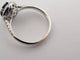 Bague 53 bague sertie saphir 1.33 ct & diamants 0.58 ct 53 en or blanc 3.15 gr 58 Facettes 273386