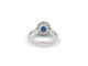 Bague 53 bague sertie saphir 1.33 ct & diamants 0.58 ct 53 en or blanc 3.15 gr 58 Facettes 273386