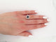 Bague 53 bague sertie saphir 1.33 ct & diamants 0.58 ct 53 en or blanc 3.15 gr 58 Facettes 273386