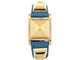 Montre vintage montre HERMES medor pm 27mm plaque or cuir epsom bleu quartz 58 Facettes 273322