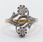 Bague 54 Bague duchesse antique en or 18k et platine à diamants 58 Facettes A06720