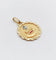 Pendentif Augis - Pendentif médaille d’amour en or rose 18k et rubis 58 Facettes A06726
