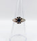 Bague 51 Bague solitaire Art déco en or blanc 18k et saphir 58 Facettes A01186