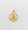 Pendentif Augis - Pendentif médaille d'amour 15 mm en or rose 18k et rubis 58 Facettes A06732