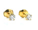 Boucles d'oreilles Boucles d’oreilles puces en or jaune 18 carats et diamants 0,50 ct 58 Facettes 240392