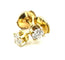 Boucles d'oreilles Boucles d’oreilles puces en or jaune 18 carats et diamants 0,50 ct 58 Facettes 240392