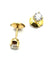Boucles d'oreilles Boucles d’oreilles puces en or jaune 18 carats et diamants 0,50 ct 58 Facettes 240392