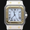 Montre Cartier Montre Santos Dame Or Jaune 18K Et Acier 58 Facettes MT45653