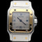 Montre Cartier Santos Galbée - Montre femme quartz en or jaune et acier 58 Facettes MT45914