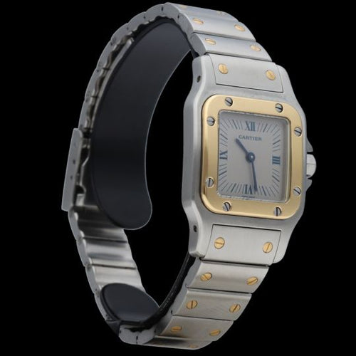 Montre Cartier Santos Galbée - Montre femme quartz en or jaune et acier 58 Facettes MT45914