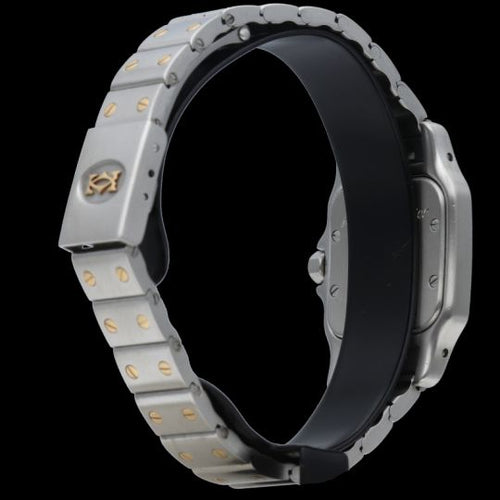 Montre Cartier Santos Galbée - Montre femme quartz en or jaune et acier 58 Facettes MT45914
