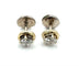 Boucles d'oreilles Puces d’oreilles en or jaune et or blanc 18 carats, diamants 0,80 ct 58 Facettes 230060