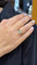 Bague 52 Solitaire - Bague en or jaune 18 carats et platine, diamant 3,85 carats et émeraudes 58 Facettes sku