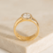 Bague 55 Solitär-Ring - Bague en or jaune 14K diamant 0,52 ct 58 Facettes HJ250199