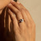 Bague 56 Bague Toi-et-Moi vintage - Or jaune 14 carats et 11 diamants 58 Facettes