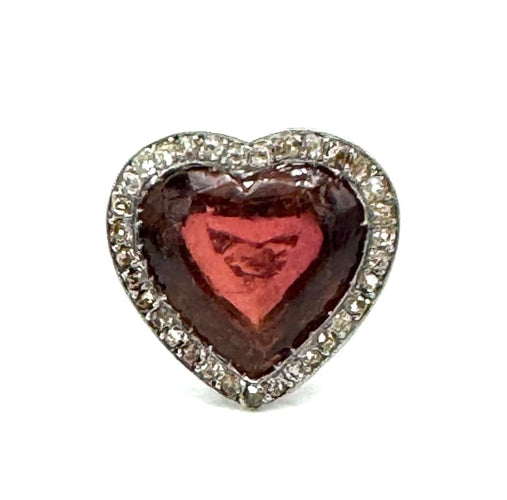Bague 59 Bague en platine - Tourmaline et diamants 58 Facettes 250257