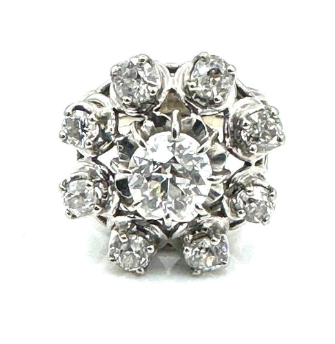 Bague 57 Bague boule en or 18 carats et diamants 3,75 ct 58 Facettes 250260