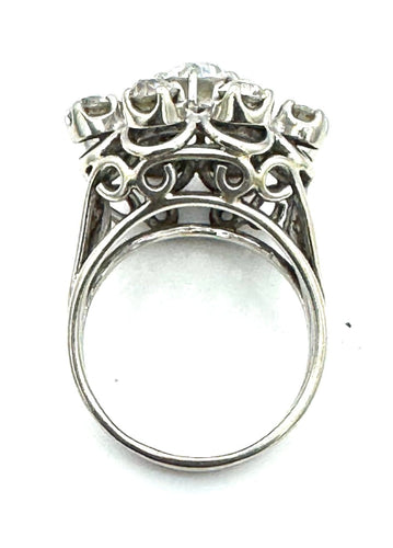 Bague 57 Bague boule en or 18 carats et diamants 3,75 ct 58 Facettes 250260