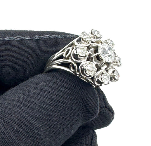 Bague 57 Bague boule en or 18 carats et diamants 3,75 ct 58 Facettes 250260