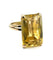Bague 53 Bague vintage en or jaune 18 carats et citrine 58 Facettes 240399