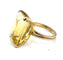 Bague 53 Bague vintage en or jaune 18 carats et citrine 58 Facettes 240399