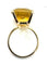 Bague 53 Bague vintage en or jaune 18 carats et citrine 58 Facettes 240399