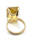 Bague 53 Bague vintage en or jaune 18 carats et citrine 58 Facettes 240399