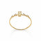 Bague 56 Bague solitaire en or jaune 18 carats et diamants fancy 58 Facettes Bague or et diamants fancy