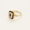 Bague 59 Bague en or jaune, rubis et diamants 58 Facettes B260061
