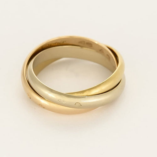 Bague 46 Cartier - Bague Trinity PM - en trois ors 58 Facettes B260690