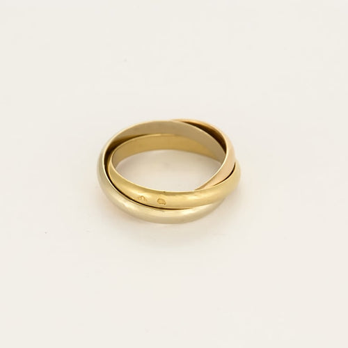 Bague 46 Cartier - Bague Trinity PM - en trois ors 58 Facettes B260690