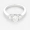 Bague 54 Bague solitaire en or blanc et diamant 58 Facettes B260080