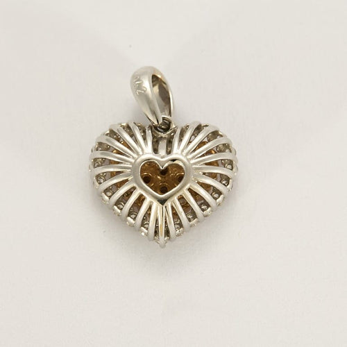Pendentif Pendentif en or blanc et or jaune, diamants 58 Facettes B250621