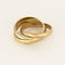 Bague 56 Cartier -Les Must -Bague en trois ors 58 Facettes B260083