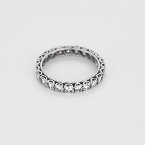 Bague 56 Bague en platine et diamants 58 Facettes B250712