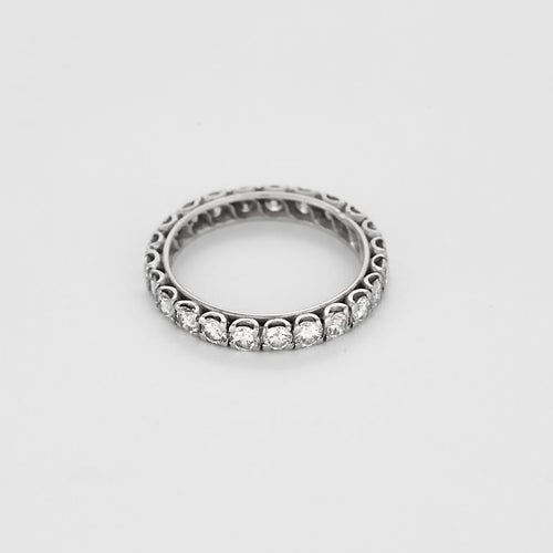 Bague 56 Bague en platine et diamants 58 Facettes B250712