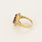 Bague Bague en or jaune diamants, rubis 58 Facettes B260069