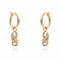 Boucles d'oreilles Boucles d’oreilles en or rose 18 carats serties de diamants 58 Facettes Boucles d’oreilles en or rose 18K serties de diamants
