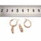 Boucles d'oreilles Boucles d’oreilles en or rose 18 carats serties de diamants 58 Facettes Boucles d’oreilles en or rose 18K serties de diamants