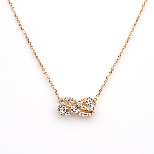 Collier Guérin - Collier en or rose 18 carats et diamants 58 Facettes Collier signé Guérin en or rose 18 et diamants