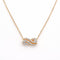 Collier Guérin - Collier en or rose 18 carats et diamants 58 Facettes Collier signé Guérin en or rose 18 et diamants