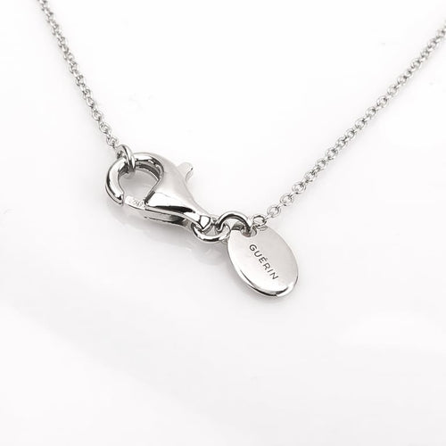 Collier Guérin - Collier en or blanc 18 carats et perles 58 Facettes Collier signé Guérin en or blanc 18K
